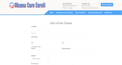 Desktop Screenshot of obamacareenroll.com